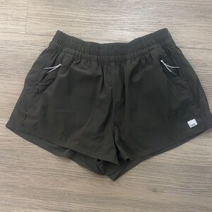 Vuori Dark Olive Athletic Shorts